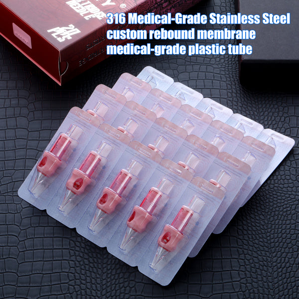 MUMMY PINK TATTOO CARTRIDGE NEEDLE TATTOO FOR Round Shader 20PCS