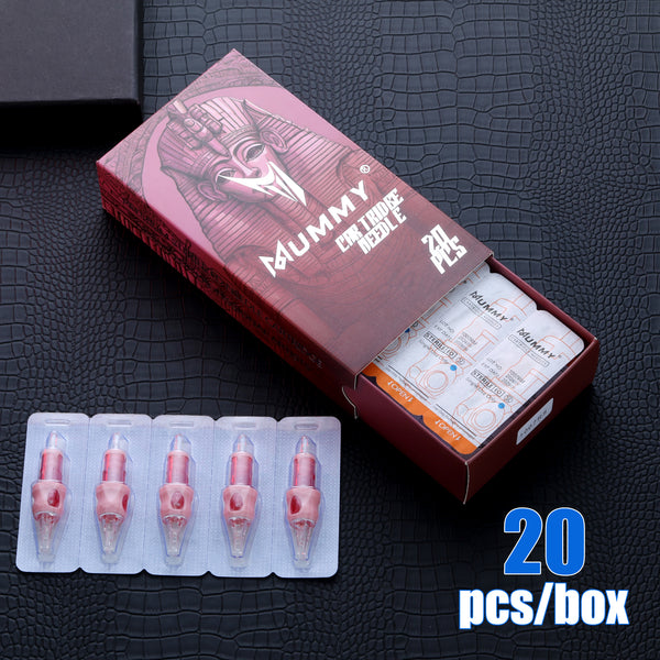 Mummy Pink Tattoo Cartridge Needle Tattoo for Curved Magnum 20PCS