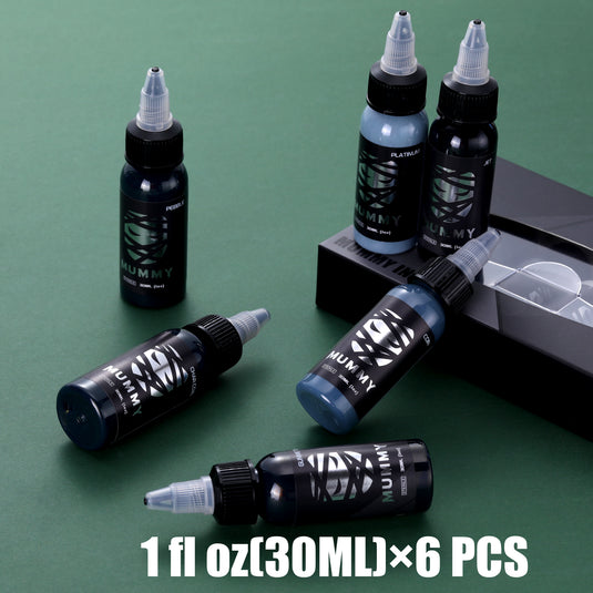 Translation missing: en.Mummy Osiris Grey Tattoo Ink Set 6PCS (30ML)-MK5001
