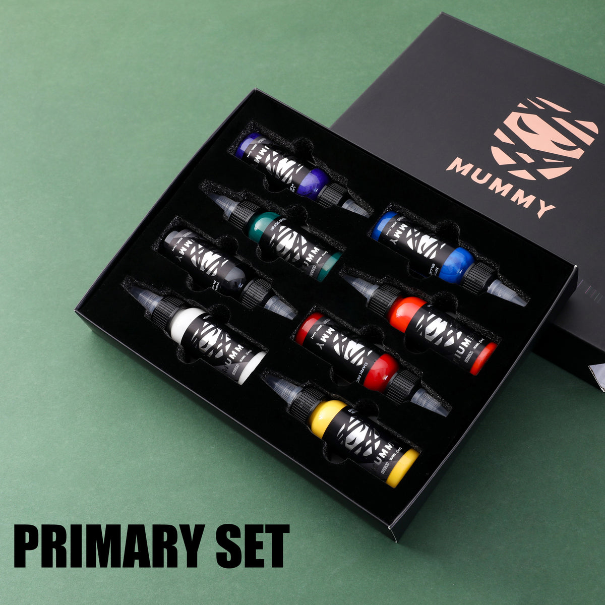 Mummy Tattoo Ink 8 Colors Primary Set – mummytattoosupplyofficial