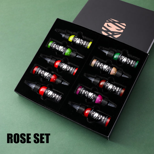 Translation missing: en.Mummy Tattoo Ink 10pcs Colors Rose Set
