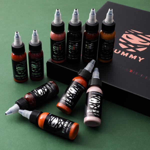 Mummy Flesh Tone Tattoo Ink Set 10 Colors(30ML)-MK1009