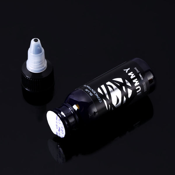 Mummy Professional Tattoo Ink 30ML Body Art Sterilized Permanent Coloring USA Custom Tattoo Colors 1 oz (Blue Concentrate)
