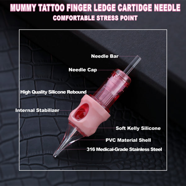 Mummy  Pink Tattoo Cartridge Needle  Tattoo for Round Liner 20PCS