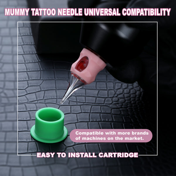 Mummy  Pink Tattoo Cartridge Needle  Tattoo for Round Liner 20PCS