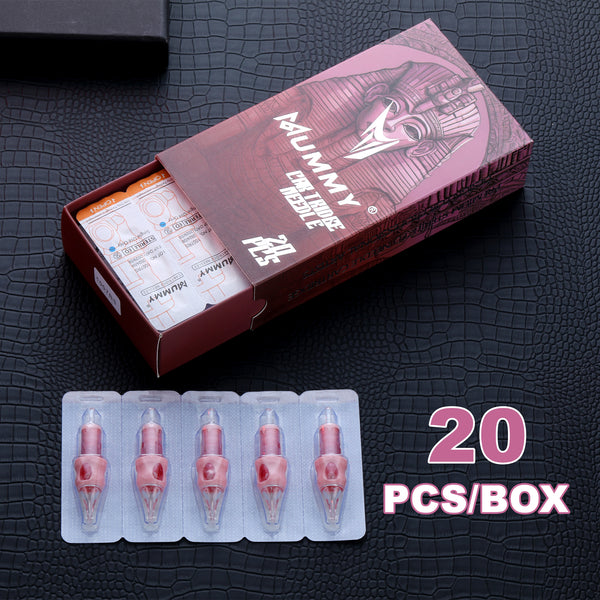 Mummy  Pink Tattoo Cartridge Needle  Tattoo for Round Liner 20PCS