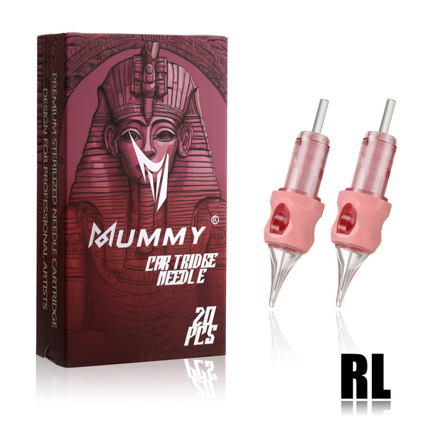 Mummy  Pink Tattoo Cartridge Needle  Tattoo for Round Liner 20PCS