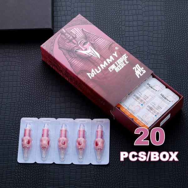 Mummy Pink Tattoo Cartridge Needle Tattoo for Curved Magnum 20PCS