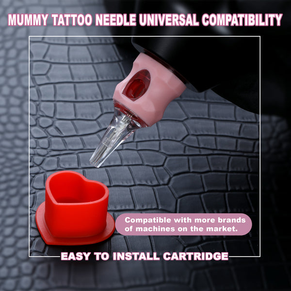 Mummy Pink Tattoo Cartridge Needle Tattoo for Curved Magnum 20PCS