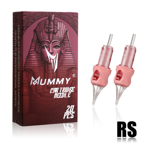 MUMMY PINK TATTOO CARTRIDGE NEEDLE TATTOO FOR Round Shader 20PCS