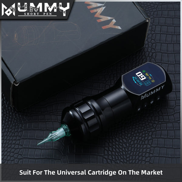 Mummy Wireless Tattoo Pen Machine Direct Drive Transmission (Black Color)