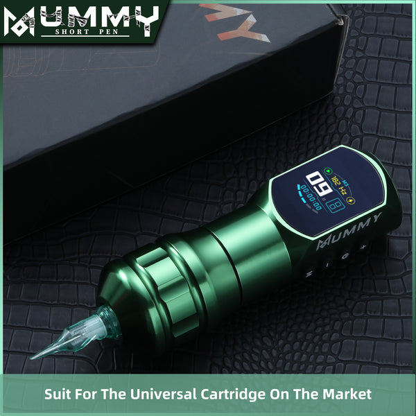 Mummy Wireless Tattoo Pen Machine Direct Drive Transmission (Green Color)