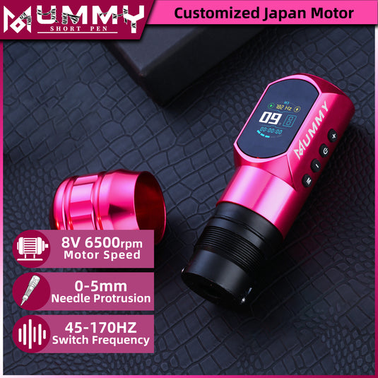 Translation missing: en.Mummy Wireless Tattoo Pen Machine Direct Drive Transmission (Pink Color)