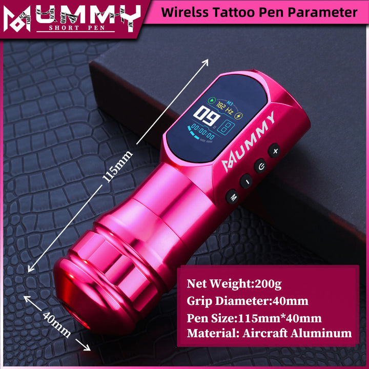 Translation missing: en.Mummy Wireless Tattoo Pen Machine Direct Drive Transmission (Pink Color)