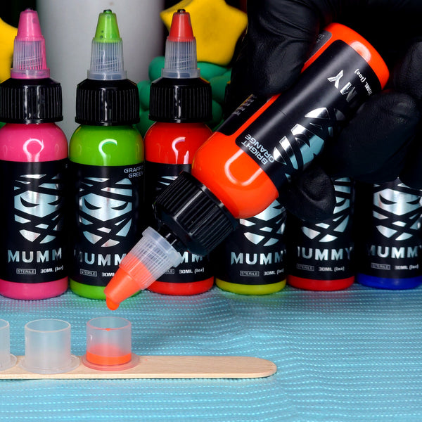 Mummy USA Custom Tattoo Ink Color Set 1 oz(Bright Orange)