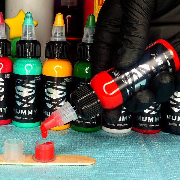 Mummy USA Custom Tattoo Ink Color Set 1 oz(Light red)