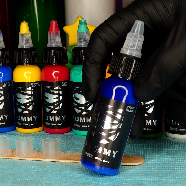 Mummy USA Custom Tattoo Ink Color Set 1 oz(True Blue)