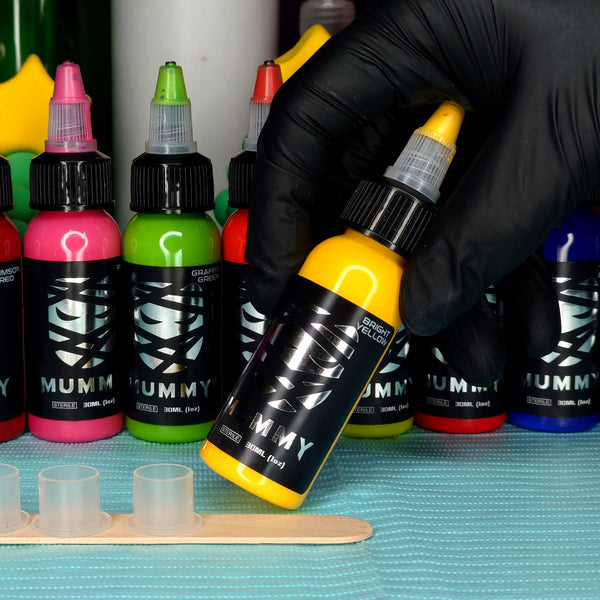 Mummy USA Custom Tattoo Ink Color Set 1 oz(Bright Yellow)