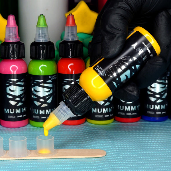 Mummy USA Custom Tattoo Ink Color Set 1 oz(Bright Yellow)