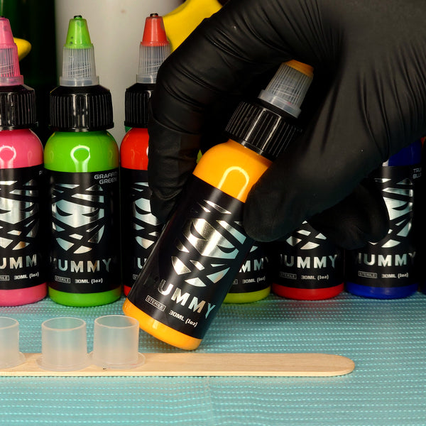 Mummy USA Custom Tattoo Ink Color Set 1 oz(Golden Yellow)