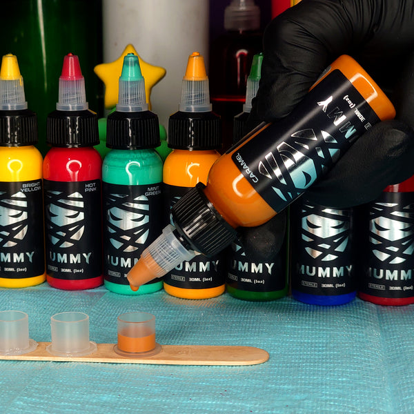 Mummy USA Custom Tattoo Ink Color Set 1 oz(Caramel)