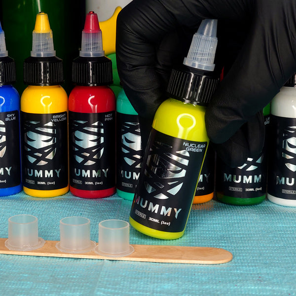 Mummy USA Custom Tattoo Ink Color Set 1 oz(Nuclear Green)