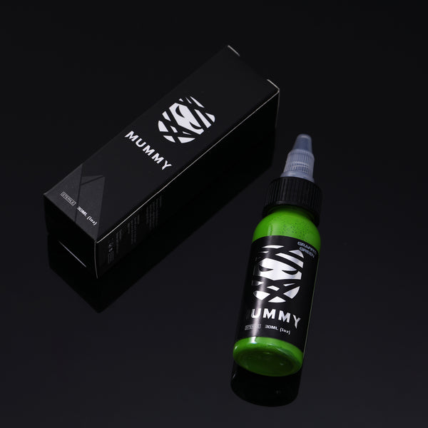 Mummy USA Custom Tattoo Ink Color Set 1 oz(Graffiti Green)