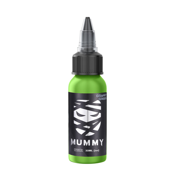 Mummy USA Custom Tattoo Ink Color Set 1 oz(Graffiti Green)