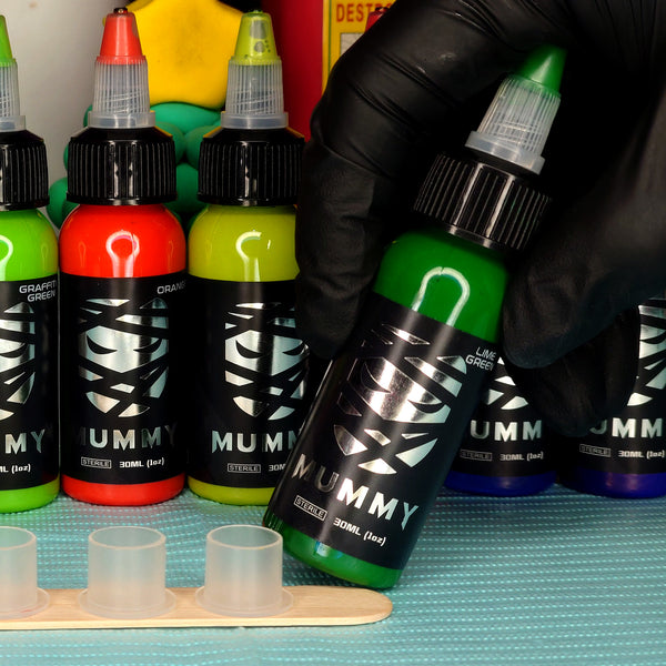 Mummy USA Custom Tattoo Ink Color Set 1 oz(Lime Green)