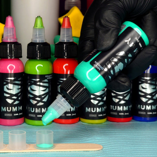 Translation missing: en.Mummy USA Custom Tattoo Ink Color Set 1 oz(Mint Green )