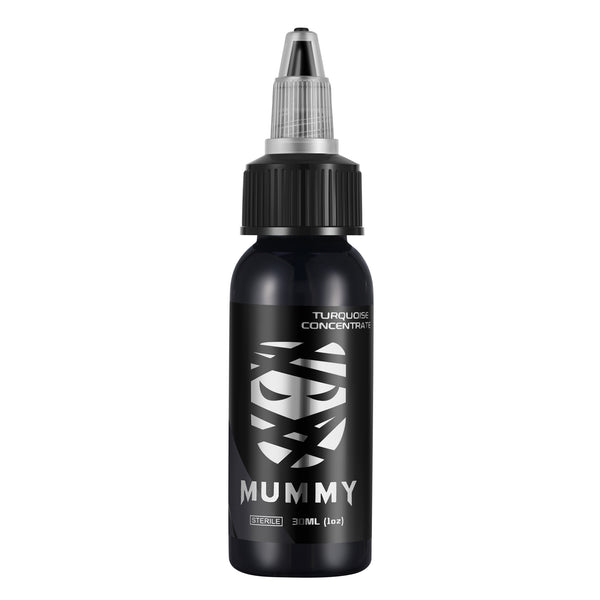 Mummy Professional Tattoo Ink 30ML Body Art Sterilized Permanent Coloring USA Custom Tattoo Colors 1 oz (Turquoise Concentrate)