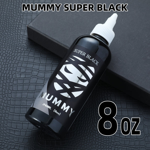Mummy Tattoo Ink USA Custom Tattoo Colors 8 OZ(Super Black)