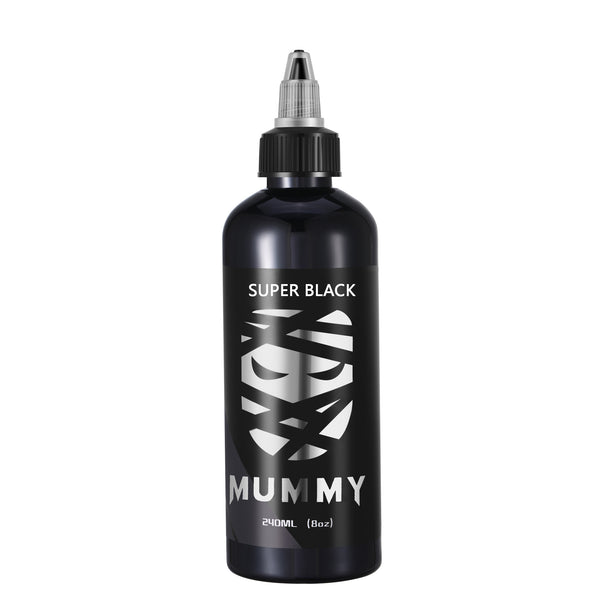 Mummy Tattoo Ink USA Custom Tattoo Colors 8 OZ(Super Black)