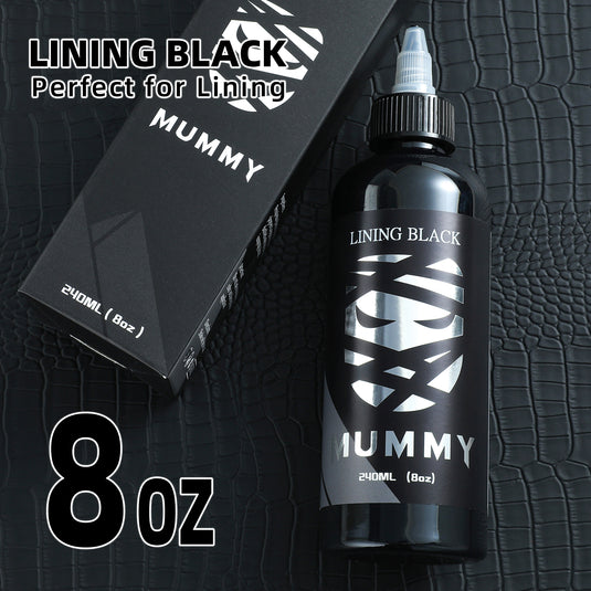 Translation missing: en.Mummy Tattoo Ink USA Custom Tattoo Colors 8 OZ(Linning Black)