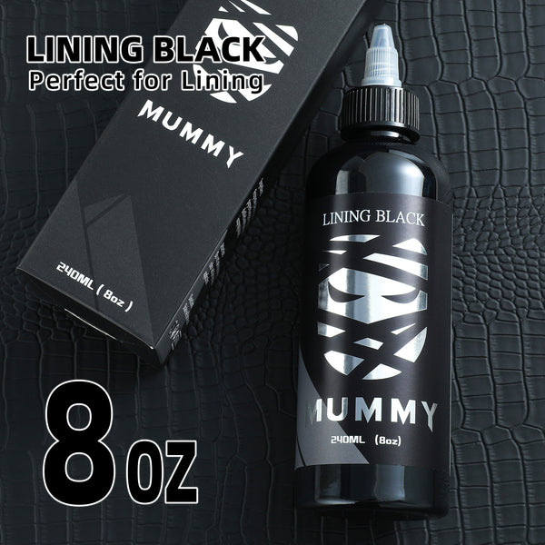 Mummy Tattoo Ink USA Custom Tattoo Colors 8 OZ(Linning Black)