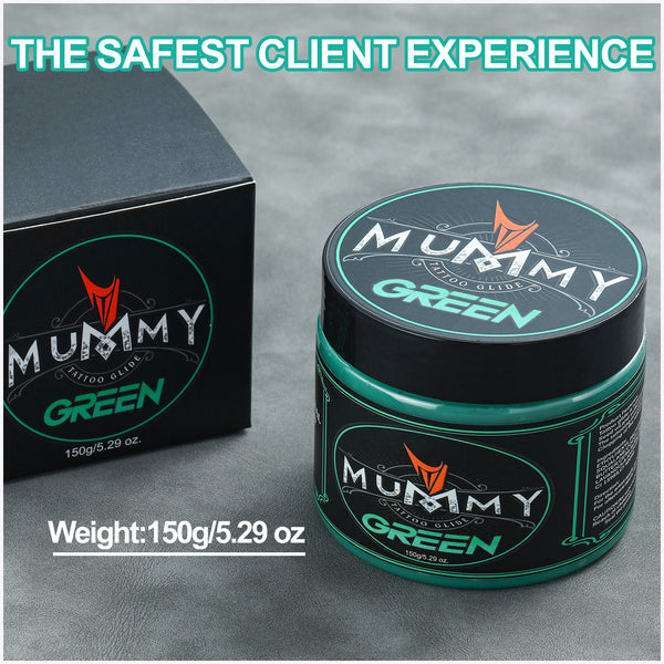 Mummy Tattoo Glide Aftercare Cream for Before During After Tattoo Process (green)