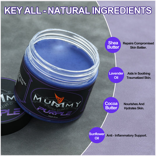 Translation missing: en.Mummy Tattoo Glide Aftercare Cream for Before During After Tattoo Process (purple)