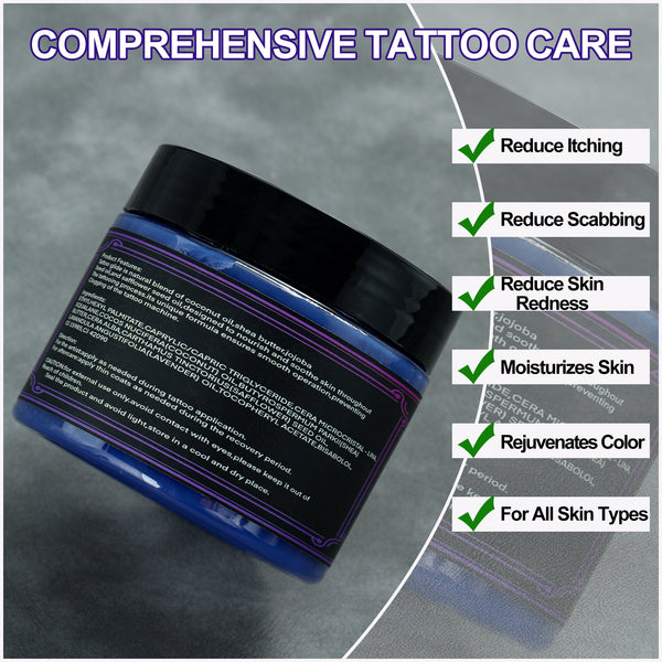 Mummy Tattoo Glide Aftercare Cream for Before During After Tattoo Process (purple)