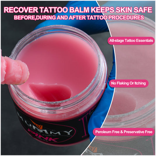 Translation missing: en.Mummy Tattoo Glide Aftercare Cream for Before During After Tattoo Process (pink)