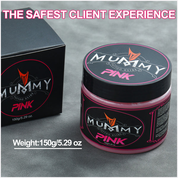 Mummy Tattoo Glide Aftercare Cream for Before During After Tattoo Process (pink)
