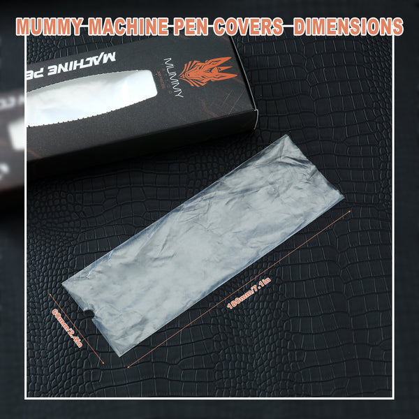 Mummy Large Size Tattoo Machine Pen Covers Disposable Cartridge Rotary Tattoo Pen Machine Sleeves Bag（pack of 300pcs）