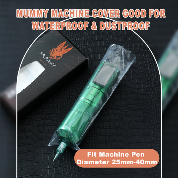 Mummy Large Size Tattoo Machine Pen Covers Disposable Cartridge Rotary Tattoo Pen Machine Sleeves Bag（pack of 300pcs）