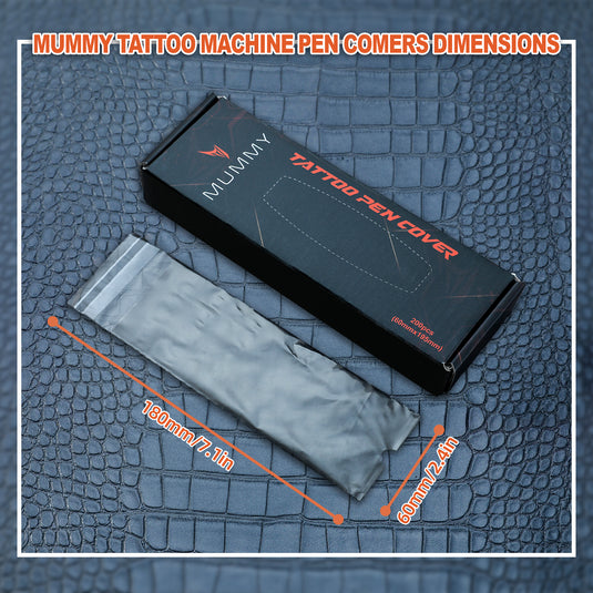 Translation missing: en.Mummy 200pcs Tattoo Pen Machine Covers with Self-adhesive Strip Disposable Cartridge Rotary Tattoo Pen Machine Sleeves Bag