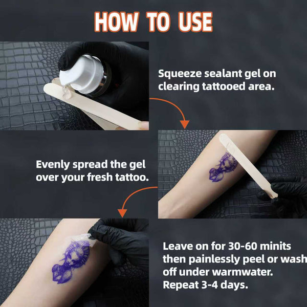 Mummy Tattoo Aftercare Sealant Gel - Forms a breathable protective skin, No Adhesives-No Latex-Natural Healing ingredients(100ML)