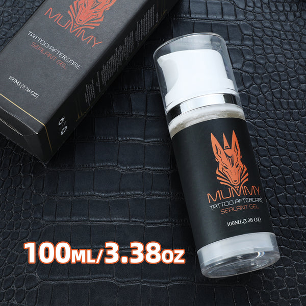 Mummy Tattoo Aftercare Sealant Gel - Forms a breathable protective skin, No Adhesives-No Latex-Natural Healing ingredients(100ML)