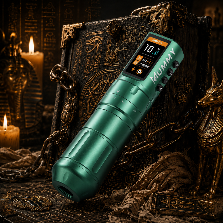 Translation missing: en.Mummy Scepter Tattoo Pen, 2.4-4.2mm Stroke OLED(Green)