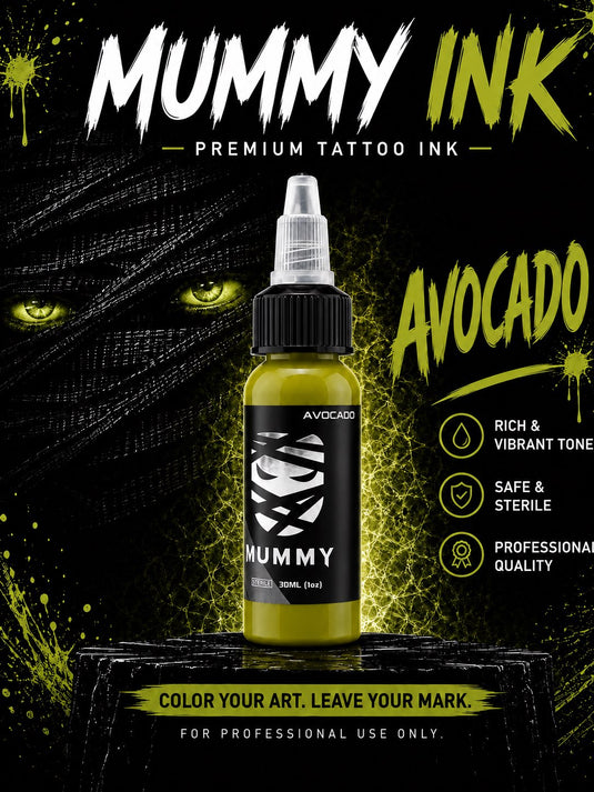 Translation missing: en.Mummy Tattoo Ink, 1oz Professional Pigment for Body Art(Avocado)