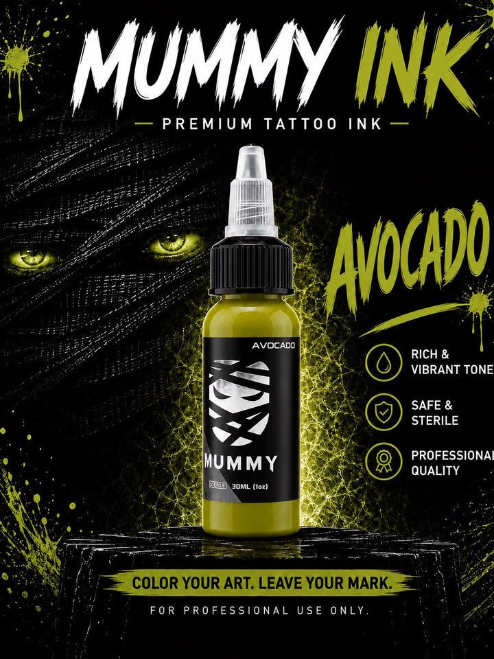 Translation missing: en.Mummy Tattoo Ink, 1oz Professional Pigment for Body Art(Avocado)