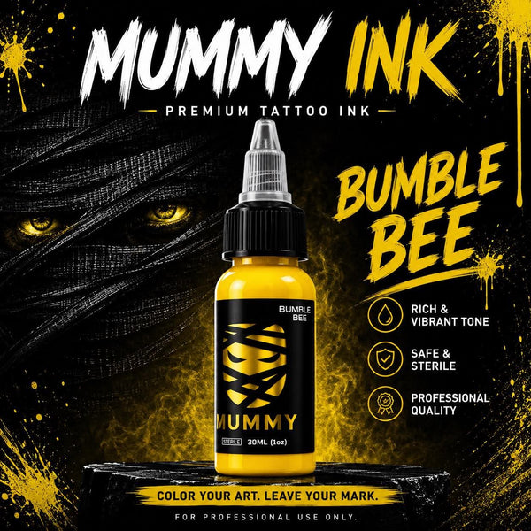 Mummy USA Custom Tattoo Ink Color Set 1 oz(Bumble Bee)