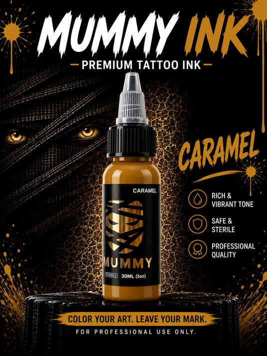 Translation missing: en.Mummy USA Custom Tattoo Ink Color Set 1 oz(Caramel)